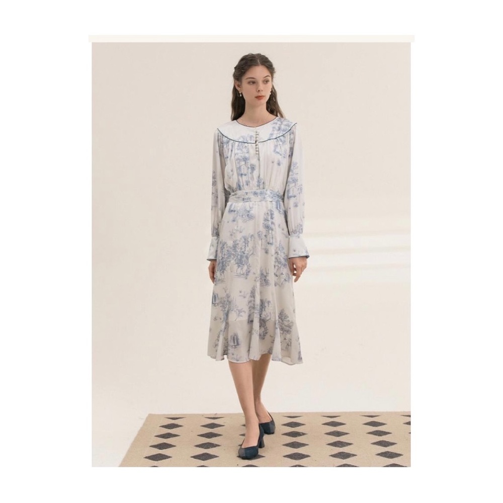 Simple Retro Nafisa Midi Dress